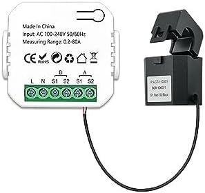 WiFi Intelligent Energy Meter Solar PV System Power Production Consumption Bidirectional Monitoring Meter Mobilephone APP Control Power Monitor with CT
