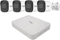Ultra Blue Series 4CH 4K POE H.265 NVR, 1TB & 4X 2K (4MP) Indoor/Outdoor IR Cameras with Built-in Mic – Remote Access Via Pc, Mac & Phone (No Monthly Fee)