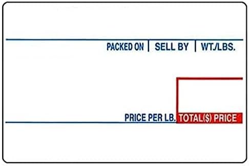VisionTechShop LST-8010 Printing Scale Label, 58 x 40 mm, UPC 12 Rolls of 700 Labels