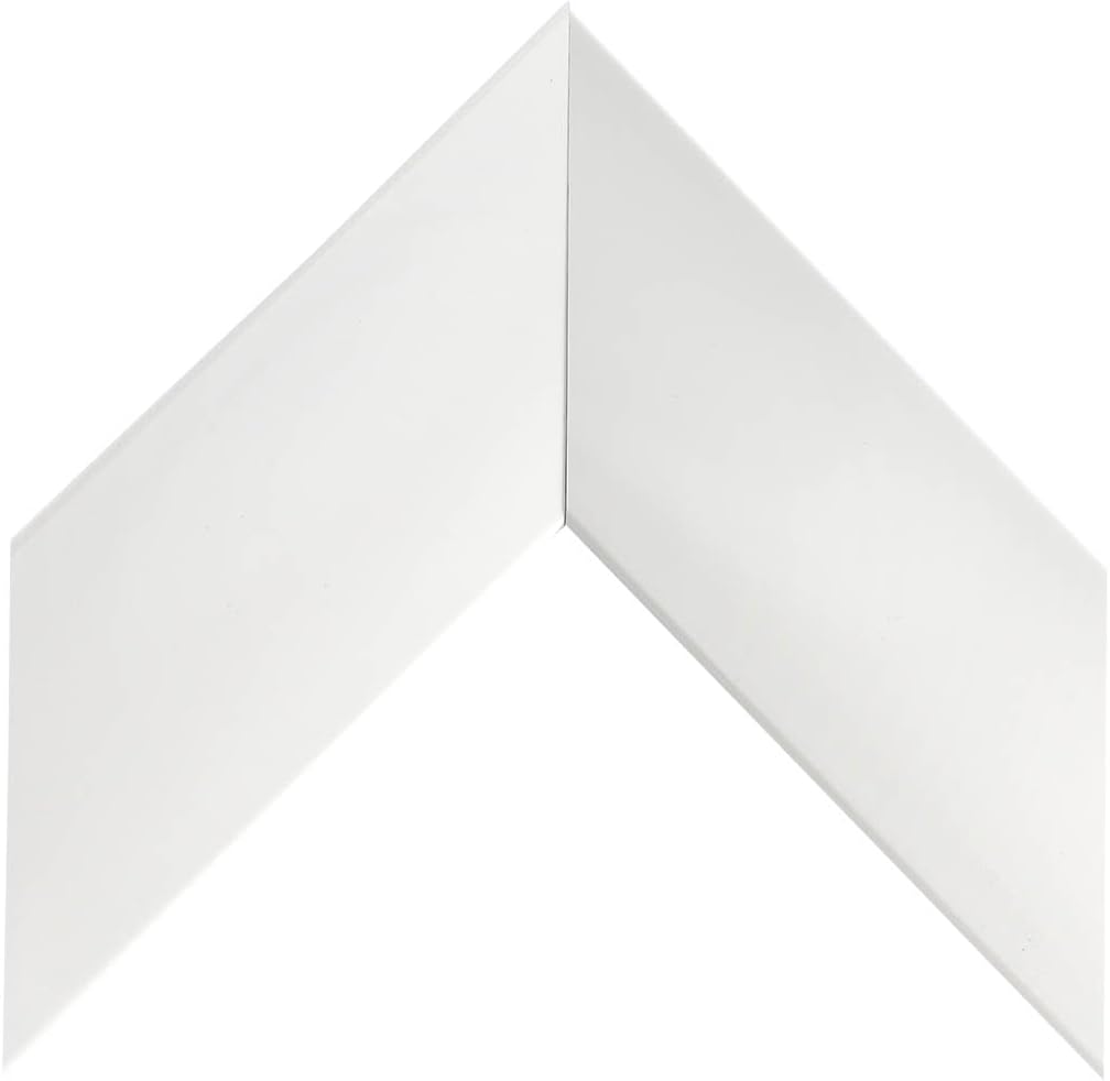 Gloss White 85" Premiere Deco TV Frame - Compatible ONLY with Samsung The Frame TV and Pro TVs (Fits 2021-2025, LS03A, LS03B,LS03C,LS03D,LS03FA,LS03FW)