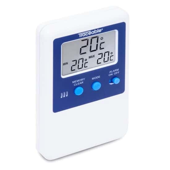Traceable Calibrated Digital Fridge Thermometer/Freezer Thermometer with Bullet Probe, –58 to 158 Fahrenheit, 1 Resolution, Accuracy of 1 Degree Celsius