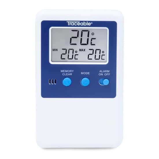 Traceable Calibrated Digital Fridge Thermometer/Freezer Thermometer with Bullet Probe, –58 to 158 Fahrenheit, 1 Resolution, Accuracy of 1 Degree Celsius