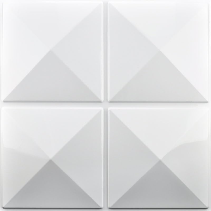 Art3d Decorative 3D Wall Panel, 32 Sq.FT PVC Interior Wall Decor for Living Room, Bedroom, Lobby, Office, Shopping Mall, White