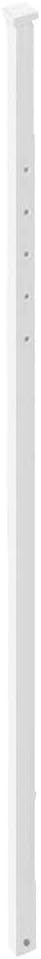 Plasticade Power Post Plastic Sign Post for Parking, Traffic and Property Signs, Reinforced, Lightweight Square Post for Durability and Wind Resistance, 72" x 1.75", 3.6 lbs., White, Base Not Included