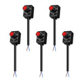 5 PCS DC 0/1-10V Knob LED Dimmer Rotary Knob Controller Mini Switch Infinitely Adjustable Light Level with Scale Electronic LED Driver Controls Indoor Lighting, Grow Lights