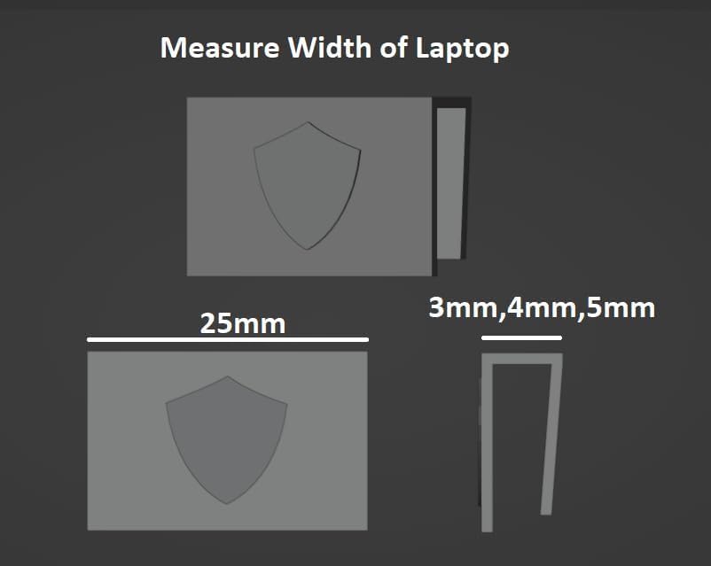 Privacy Shield Camera Cover for Laptops (Black, 6mm, 3-Pack)