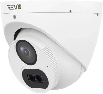 Revo Hybrid 8CH 4K Security System, 2TB Video Surveillance Grade HDD, 6X 4K Indoor/Outdoor IR Cameras with Built-in Microphone, Remote Viewing via Smartphone, PC and MAC (no Monthly fees)