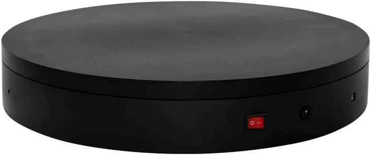 Programmable Motorized Electric Turntable Command-Controlled Rotating Platform Photography Turntable Secondary Development Motorized Electric Lazy Susan for 3D Scaner or Display with USB/Wi-Fi