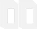 1-Gang Screwless Decorator Wall Plate Cover Single Switch Outlet Electrical Faceplate for Light Switch, Smart Switch, Receptacle, Dimmers, USB Outlet, GFCI, Child Safe Cover Plate, White (10-Pack)