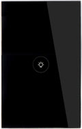 WiFi Smart Wall Touch Light Switch Glass Panel Wireless Remote Control by Mobile APP Anywhere Compatible with Alexa,Timing Function No Hub Required (Wall Switch 1 Gang)