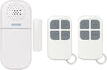 Wireless Door Alarm With 2 Remote Controls, 130DB Adjustable Volume, 5 Modes Sound And Light Alerts, Magnetic Sensor For Home Security