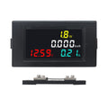 KETOTEK DC Power Meter 14-600V 50A Battery Monitor Digital Multimeter Panel Kwh Volt Amp Watt Meter DC Current Voltage Meter Power Energy Monitor with 50A Shunt