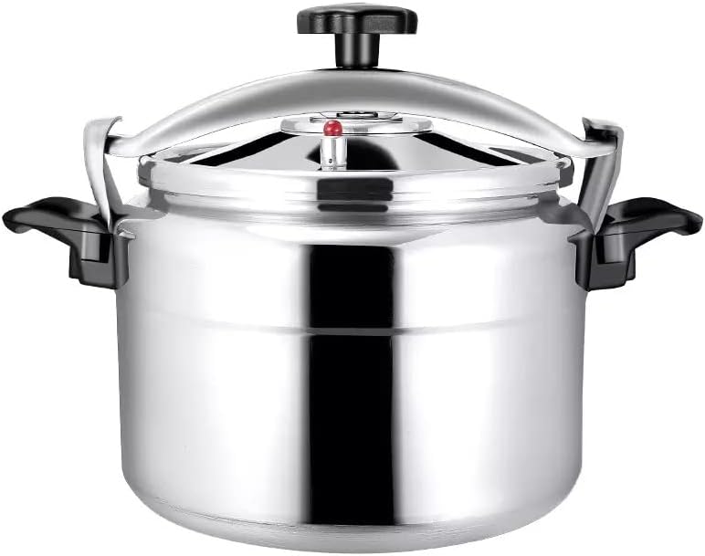 Aluminum Explosion-Proof Pressure Cooker- 7L~15L Capacity- Silver (15L)