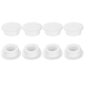 uxcell 8Pcs Silicone Hole Plug, Waterproof Round Rubber Stoppers Bottle Seal Plugs Tube Pipe End Caps for 27mm/1.06" Hole for Bathtub Bottle, White