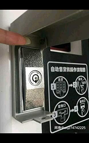 Vending Machine Door Lock Stainless Steel Protection Cover, T Handle Vending Machine Lock Protection Cover, to Prevent The Lock Cylinder from Being Stolen or Damaged