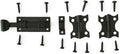 The Rustic Express Speak - Easy Gate Hasp Latch and Decorative Gate Hinges Kit with Screws for Door Hardware