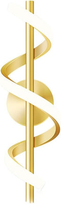 Modern LED Spiral Wall Sconce Minimalist Dimmable Sconce Lighting Fixture Tri-Color Dimmable Wall Lamps for Bedroom Living Room Hallway Decor