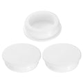uxcell 3Pcs Silicone Hole Plug, Waterproof Round Rubber Stoppers Bottle Seal Plugs Tube Pipe End Caps for 45mm/1.77" Hole for Bathtub Bottle, White