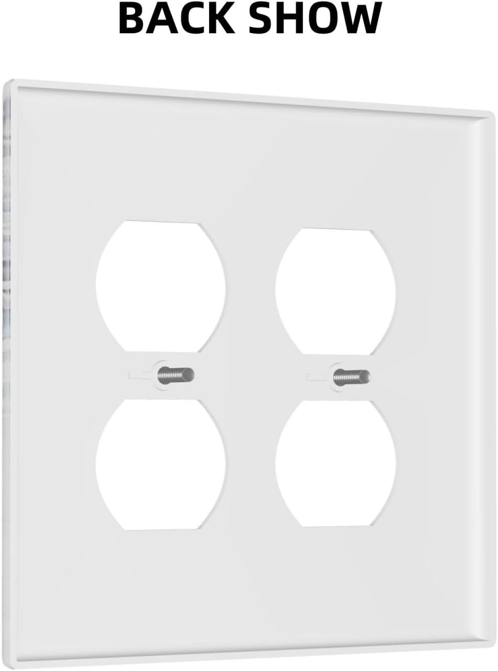 Hazy Leaves Ivy Nature Plants Eucalyptus Leave Outlet Covers 2 Gang Double Duplex Decorative Light Switch Covers Electrical Wallplates Socket Faceplate for Bedroom Home Decor