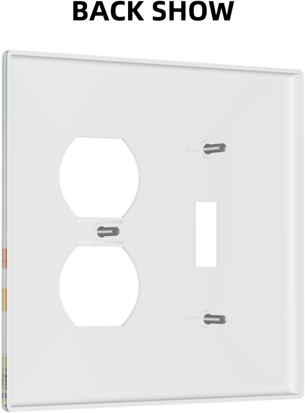 Wallplates Colorful Ocean Sea Turtle Marine Life 1 Toggle 1 Duplex Switch Plate Electrical GFCI Faceplate Decorative Light Switch Covers for Kids room Bedroom Decor