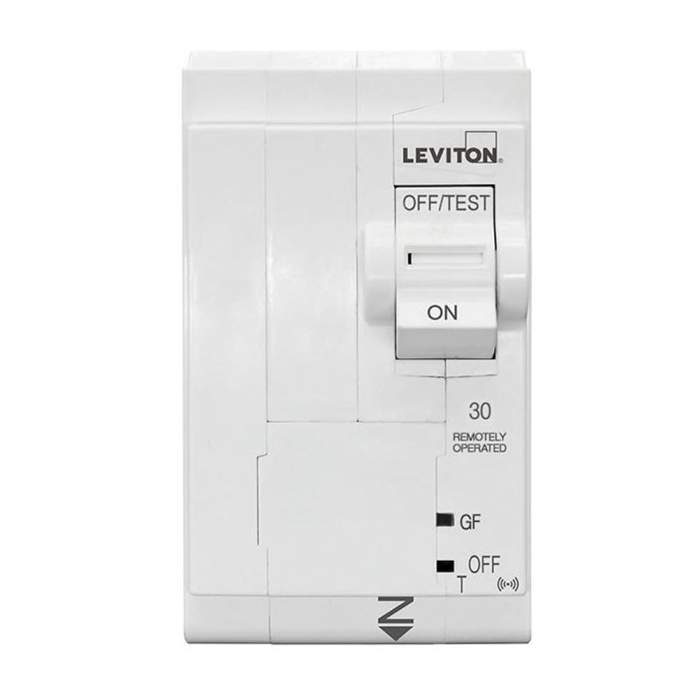 Leviton 2nd Gen Smart Circuit Breaker with Remote Control, GFCI, 2-Pole 30 Amp, 120/240-Volt and 120/208-Volt, 10kA Interrupt Rating, LB230-GST
