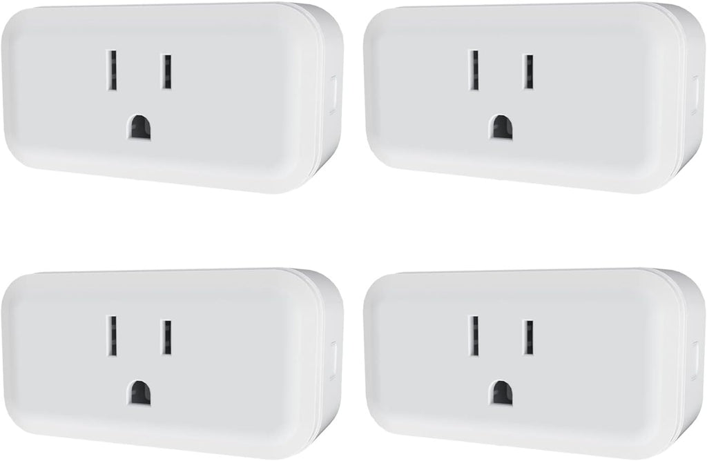 SONOFF S40 Lite 15A WiFi Smart Plug ETL Certified, Smart Socket Outlet Timer Switch, Compatible with Alexa & Google Home, IFTTT Supporting, No Hub Required 4-Pack