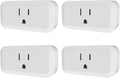 SONOFF S40 Lite 15A WiFi Smart Plug ETL Certified, Smart Socket Outlet Timer Switch, Compatible with Alexa & Google Home, IFTTT Supporting, No Hub Required 4-Pack