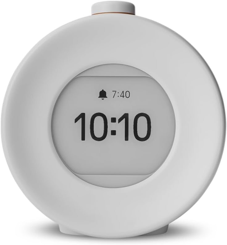 mudita Harmony 2 Digital Alarm Clock - Daylight Alarm Clock with E-Ink Screen and Meditation Function and Snooze Function - Sunrise Alarm Clock - 17 Melodies, Relaxation Sounds, Nature Sounds - Black