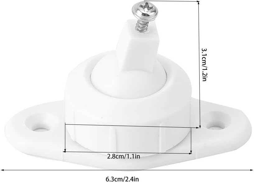 Dioche Universal Alarm Bracket, Sensor Mounting Bracket Wall-Mounted Short Leg Bracket for PIR Infrared Motion Alarm Detector