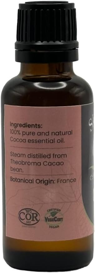 Organic Cocoa Bean Essential Oil (Chocolate) - Pure, Aromatic, and Rich | Natural Chocolate Scent for Aromatherapy (4oz)