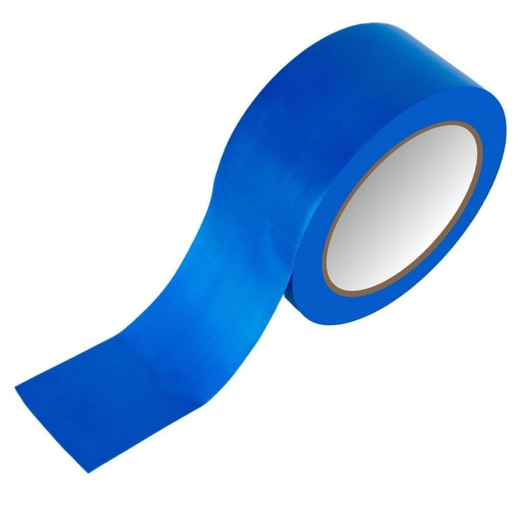 GTSE 2 inch x 108 ft Blue PVC Vinyl Floor Tape, 24 Rolls, Safety Marking Tape, 6 mil Thick, Suitable for Dance Floors, Gyms, Warehouses, Sports Facilities
