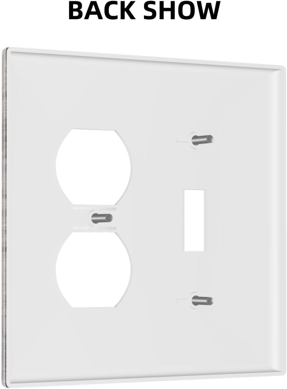 Wallplates Rustic Dark Grey Wood Retro Country Wooden 1 Toggle 1 Duplex Switch Plate Electrical GFCI Faceplate Decorative Light Switch Covers for Farmhouse Cabin Decor