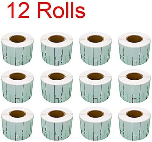 VisionTechShop LST-8010 Printing Scale Label, 58 x 40 mm, UPC 12 Rolls of 700 Labels