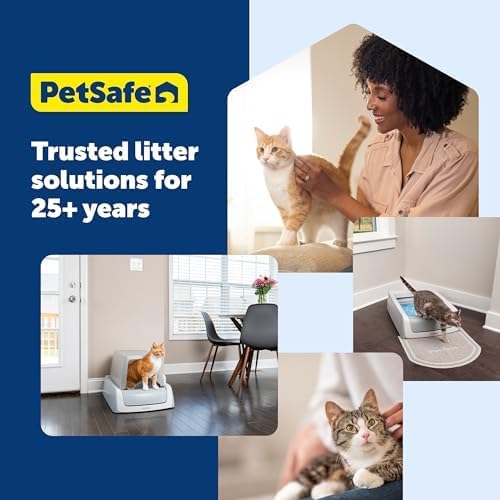 PetSafe Waste Bin Liners Cleaning - Disposable Liners - Durable Plastic - Litter Box Compatible - Convenient Drawstring Design - 15 Count