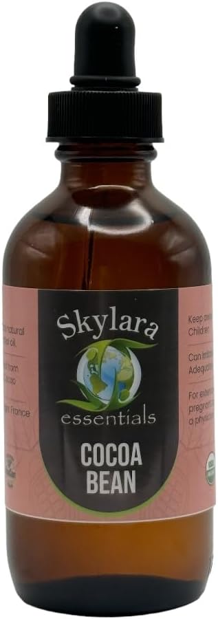 Organic Cocoa Bean Essential Oil (Chocolate) - Pure, Aromatic, and Rich | Natural Chocolate Scent for Aromatherapy (4oz)