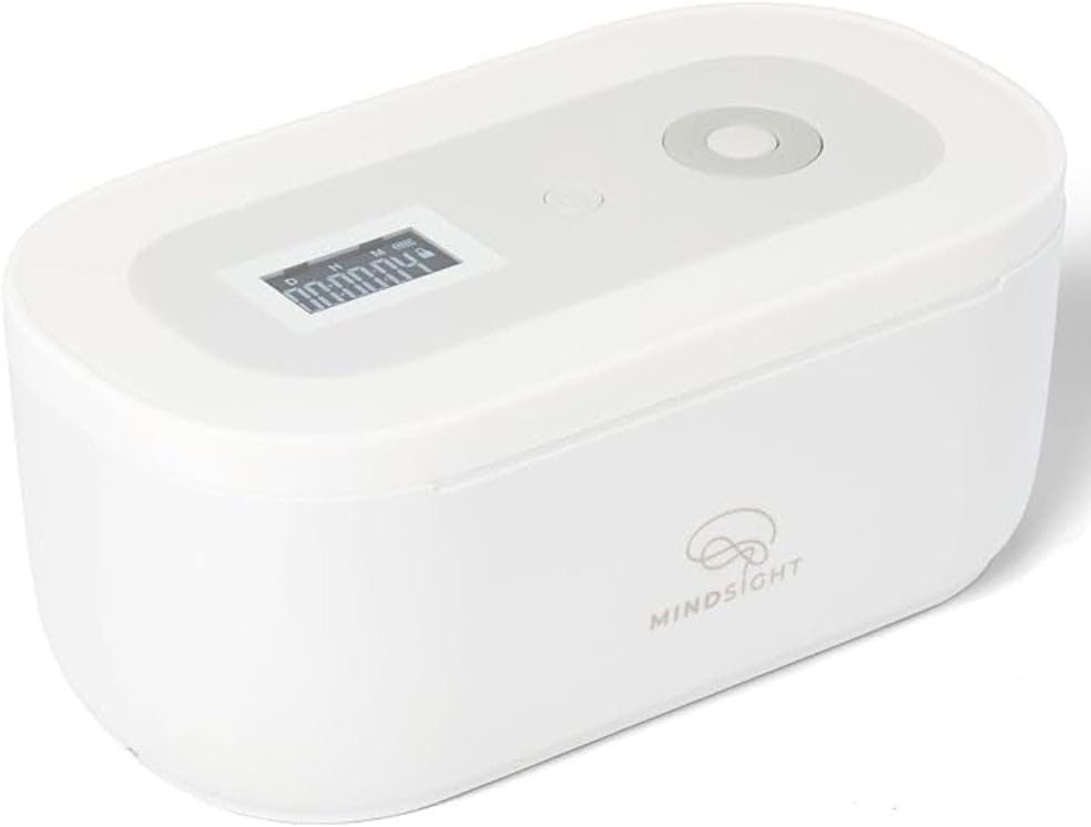 Mindsight Timed Lock Box | Unplug from Phones, Video Games, Social Media, Snacks & Cravings | 3 Modes based on Willpower | Easy to Use | Out of Sight ~ Out of Mind | Boost Your Mental Wellness