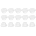 uxcell 15Pcs Silicone Hole Plug, Waterproof Round Rubber Stoppers Bottle Seal Plugs Tube Pipe End Caps for 19mm/0.75" Hole for Bathtub Bottle, White