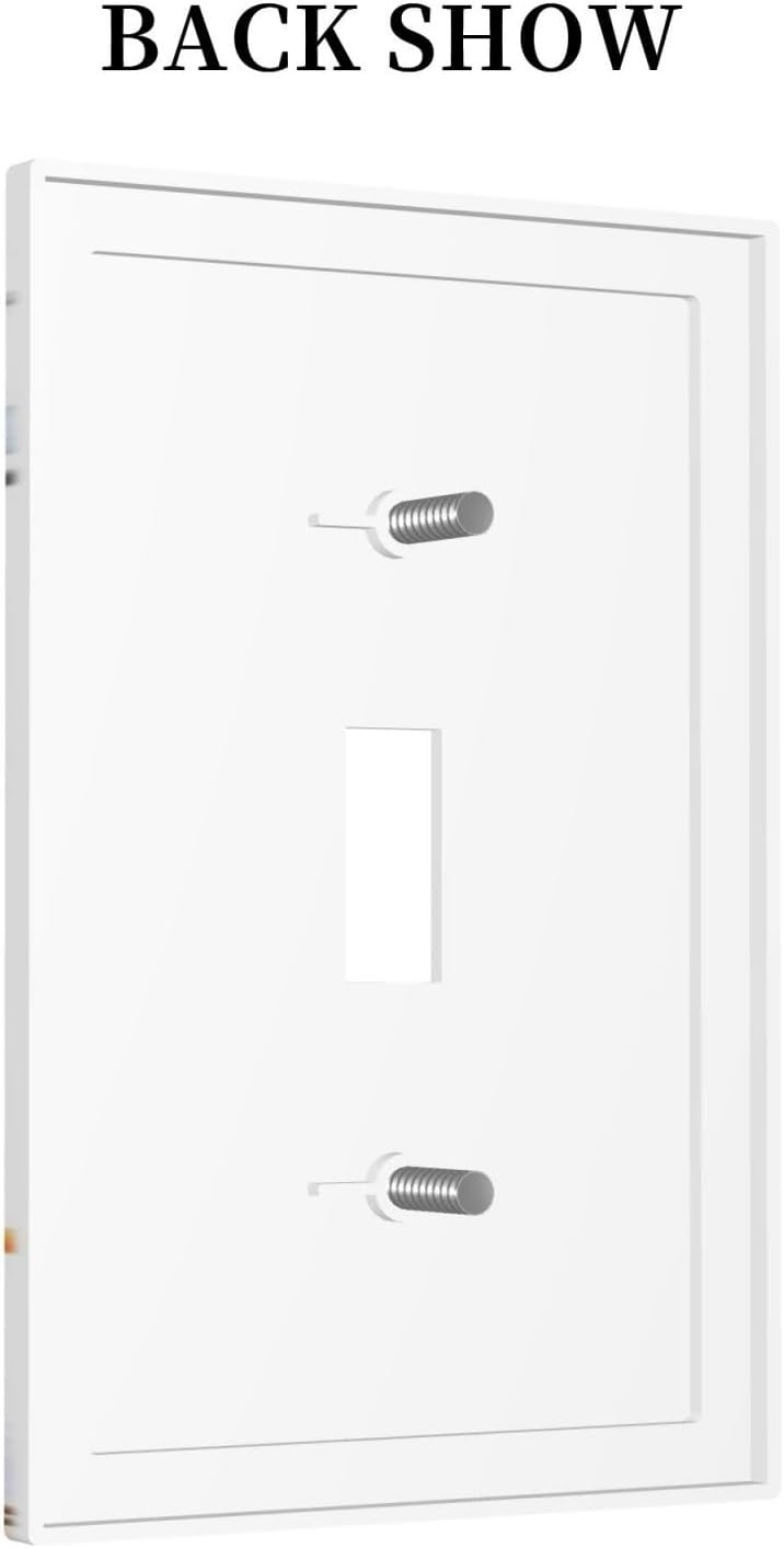 Wildflowers Plant Leaves Floral Berry Decorative Light Switch Cover 1 Gang Single Toggle Device Electrical Faceplate Switchplates Decorator Outlet Wall Plate for Bed Room Living Room Decor