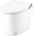 PrecisionAuto One Piece Smart Toilet, Japanese Toilet with Built In Bidet & Remote Control, Integrated Water Tank & Powerful Pump, Heated Seat, Automatic Flush (Foot Sensor, Lid Close), Self Nozzle