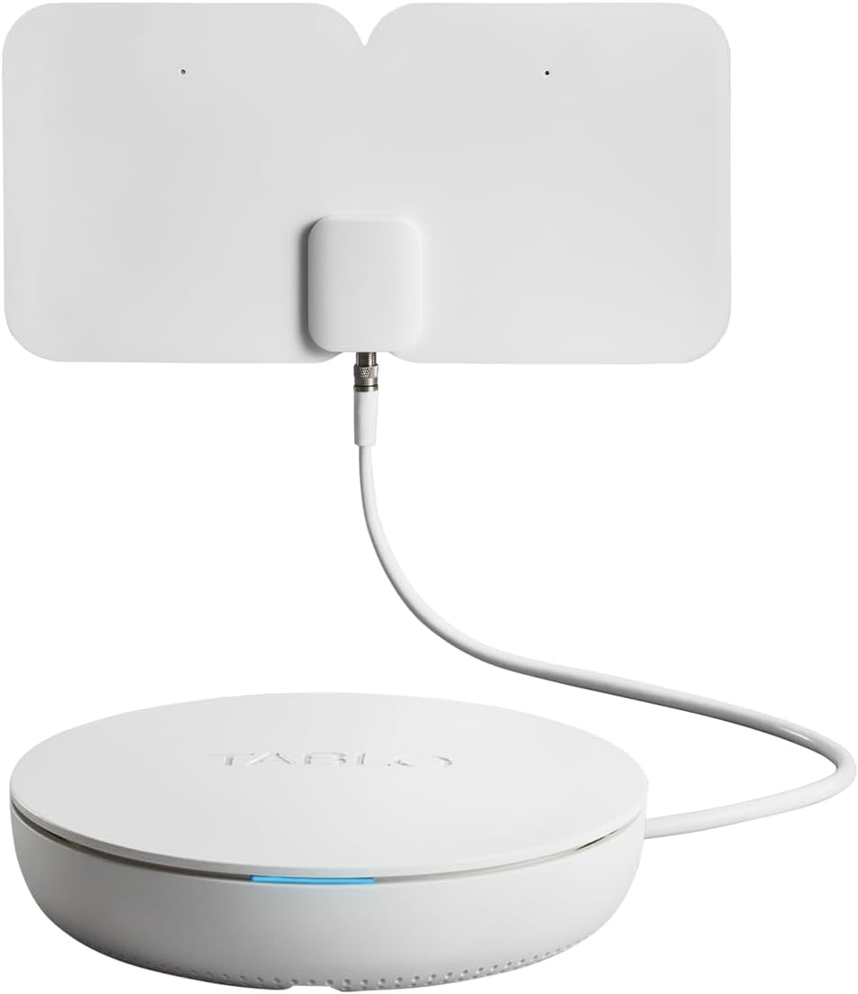 4th Gen 2-Tuner Over-The-Air (OTA) DVR & 35-Mile Indoor TV Antenna - Watch, Pause & Record Live TV, News & Movies Throughout Your Home Over Wi-Fi - 50+ Hrs Recording - No Subscriptions