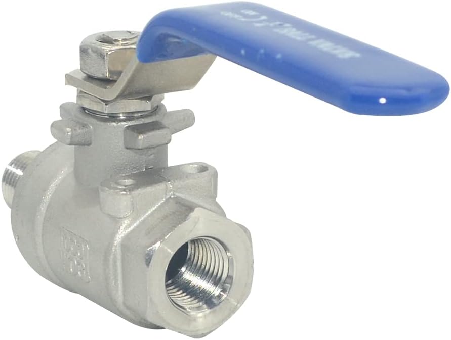 DAN SPEED 1/4 Inch Male x Female NPT Ball Valve S304 Stainless Steel,Full Port Heavy Duty for Water, Oil, and Gas,1000WOG (1/4 inch)