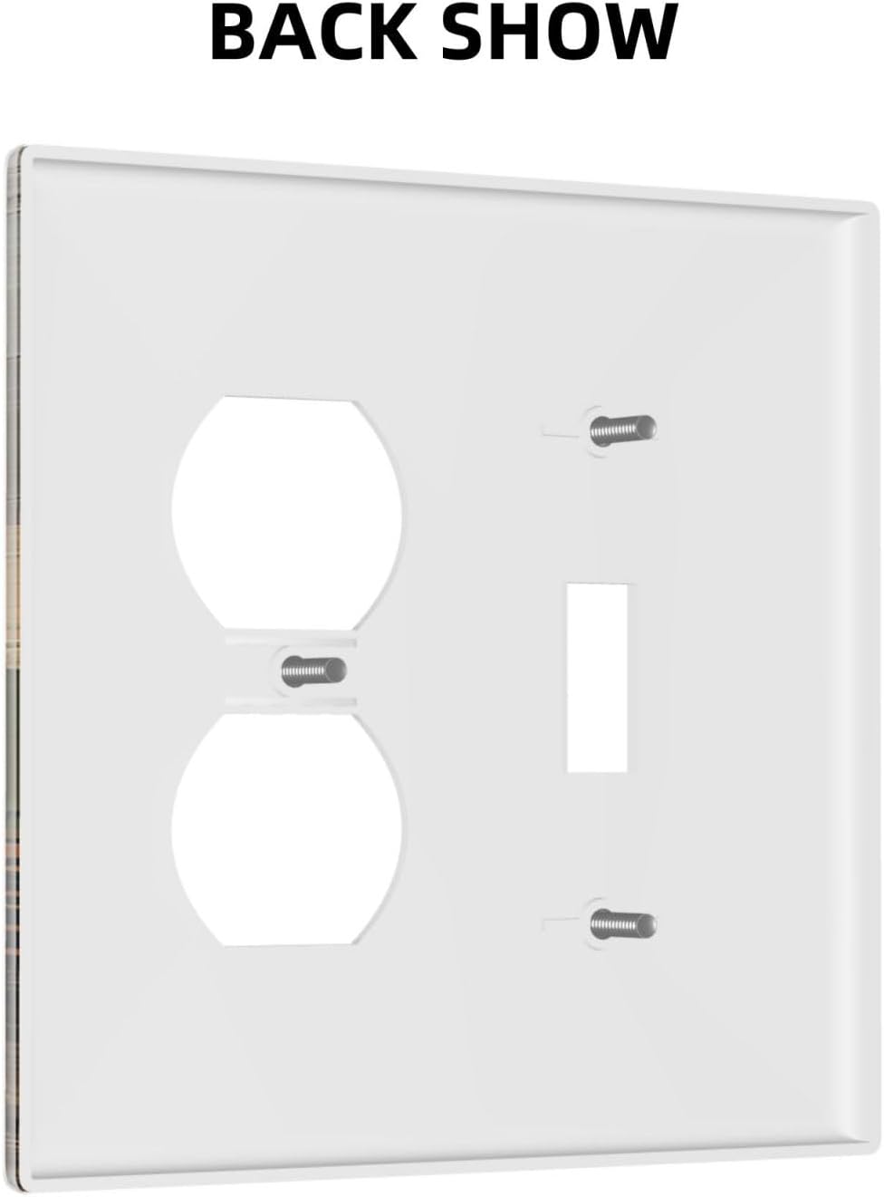 Wallplates Vintage Wood Grain Sun Forest Mountains 1 Toggle 1 Duplex Switch Plate Electrical GFCI Faceplate Decorative Light Switch Covers for Farmhouse Cabin Decor