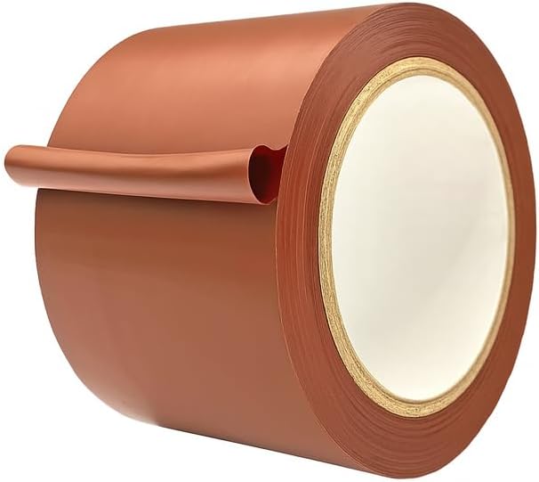 MAT Vinyl Marking Tape Brown - 4 inch x 36 yds. for Safety Floor Marking (School Gym, Restaurants, Warehouse), Dance Floor Splicing, Pinstriping Cars & Boats