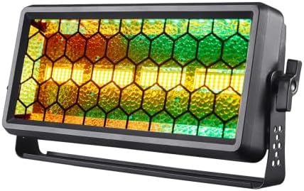 Retro Stage Light 120W - 4 COB + 36 RGB LED Wall Washer Bar DMX512,Uplights for Events, Monochrome/Mixed Colors for DJ Concert, Wedding Halloween Party, Xmas, Club