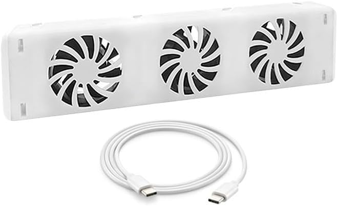Smart Radiator Fan Heater with 3 Quiet Cooling Fans, Automatic Thermostat Control, Energy-Efficient Warm Air Circulation, Compatible with 50-120cm Radiators, Temperature Display