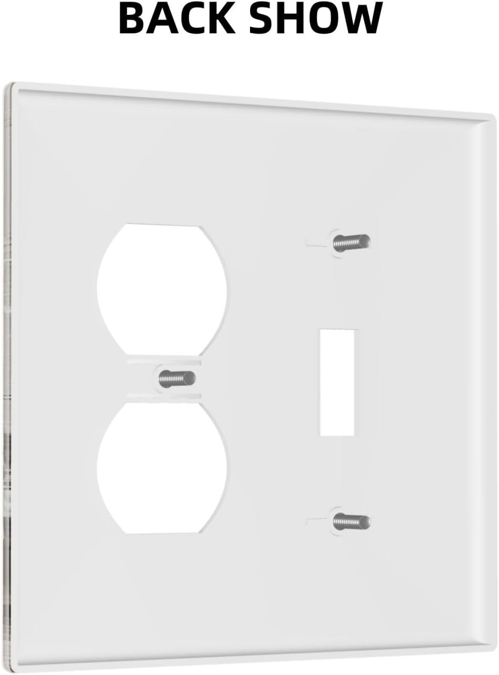 Wallplates Vintage Rustic Floral White Daisy Flower Oil Painting Style 1 Toggle 1 Duplex Switch Plate Electrical GFCI Faceplate Decorative Light Switch Covers for Home Farmhouse Decor