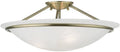 Livex Lighting 4825-01 Newburgh Collection 3 Light Large Semi-Flush, Antique Brass