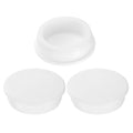 uxcell 3Pcs Silicone Hole Plug, Waterproof Round Rubber Stoppers Bottle Seal Plugs Tube Pipe End Caps for 47mm/1.85" Hole for Bathtub Bottle, White