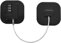 3 Digit Keyless Combination Locker Lock for Refrigerator, Cabinets, Drawers, Toilets, Wndows, Locker for Kids Safety, Easy Install, Black