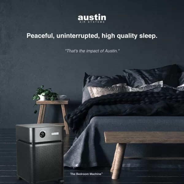 Austin Air Bedroom Machine Midnight Blue - Advanced 5 -Stage Filtration HEPA Air Purifiers For Home with Activated Carbon & Zeolite - Ideal as Air Purifiers for Bedroom